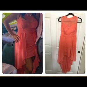 bebe size 10 coral dress